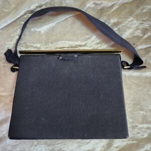 Vintage Dark Navy Top Handle Bag